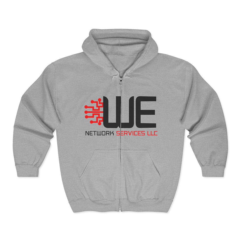 We Network Unisex Full Zip Hooded Sweatshirt