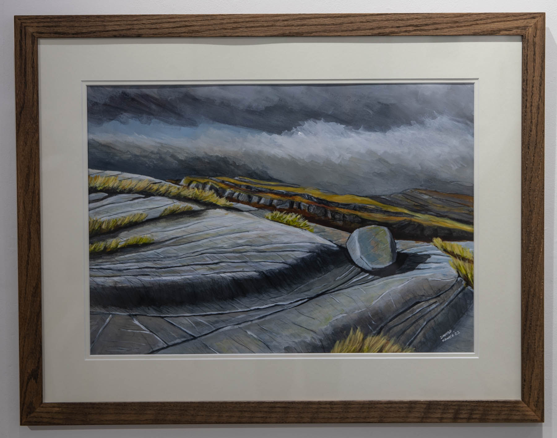 Craig Graean Llyfn ar Craig y Gwynt / Polished Gritstone Slabs on Craig y Gwynt