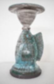 Canwyllbren Pysgodyn / Fish Candlestick Holder