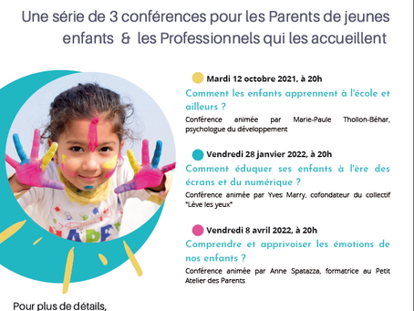 Conférences sur l'accompagnement de nos enfants par l'AFL de Veauche
