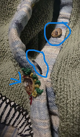 Moveable buttons so that there is a decorative button and/or a functioning closure button michelesartandapparel.com
