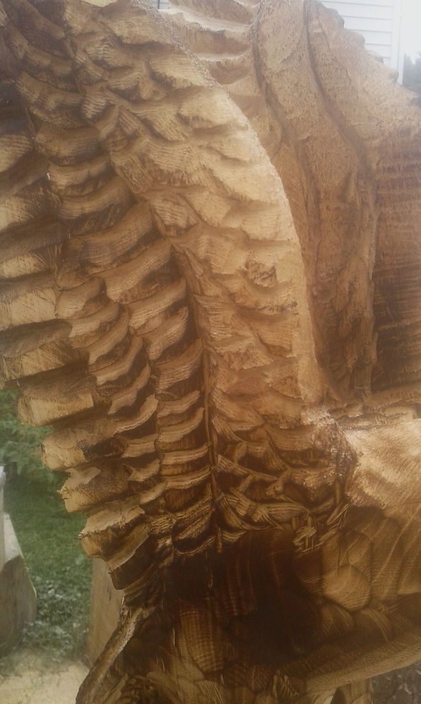 Eagle's wings a sculpture by Legacy Sculpture 2017