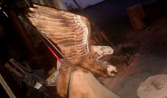 Almost DONE...Eagle sculpture 2017 by Legacy Sculpture