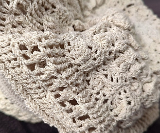 example of openness of stitches in white