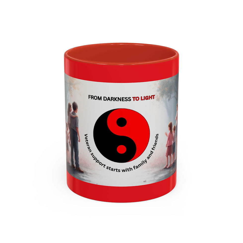 Thumbnail: Veteran Support Starts with Family and Friends Mug | Accent Coffee Mug 11oz 15oz