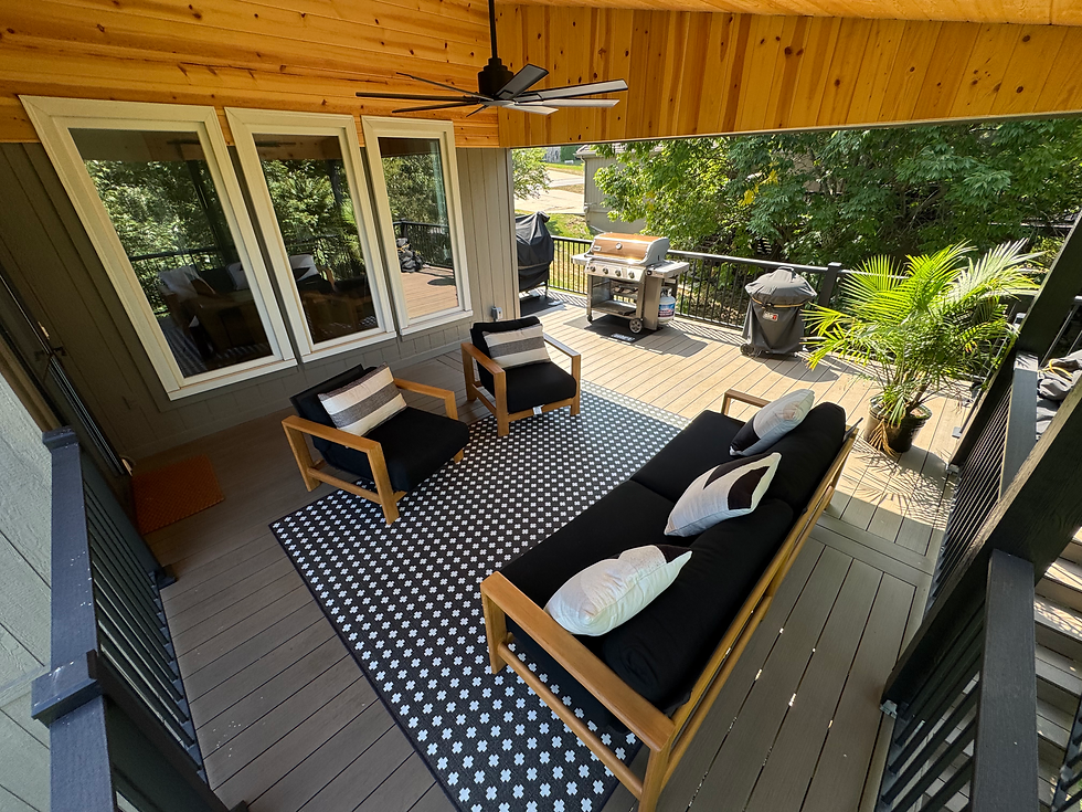Covered Hillside Deck Addition