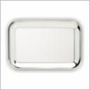 CHROME TRAY RECTANGLE WITH FULL ENGRAVING AREA 6" X 9"