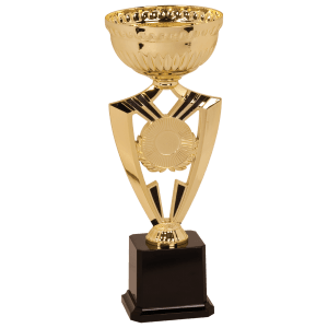 12 3/8" Gold Ribbon 2" Insert Holder Easy Cup Kit