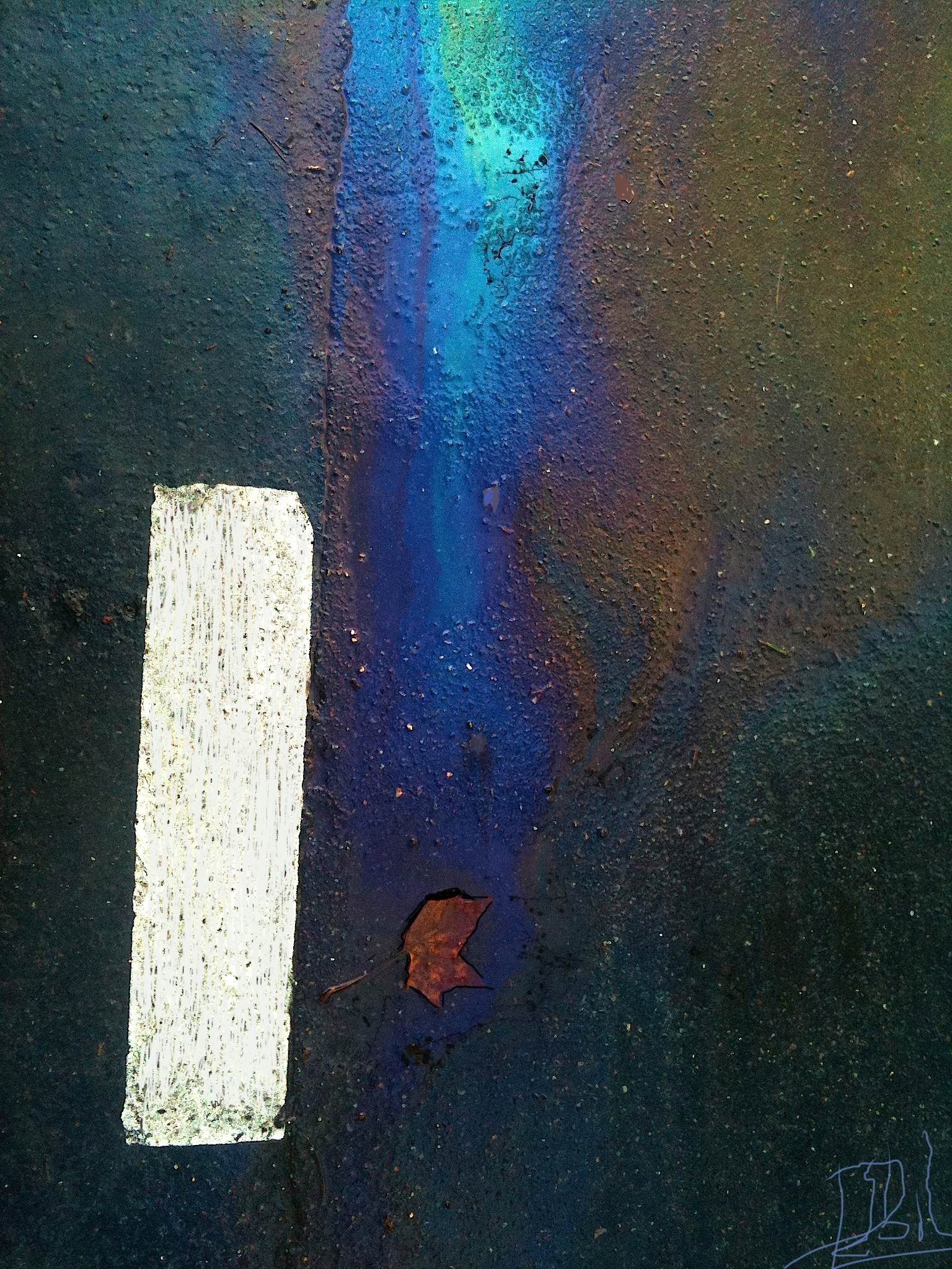 Blue rain coat