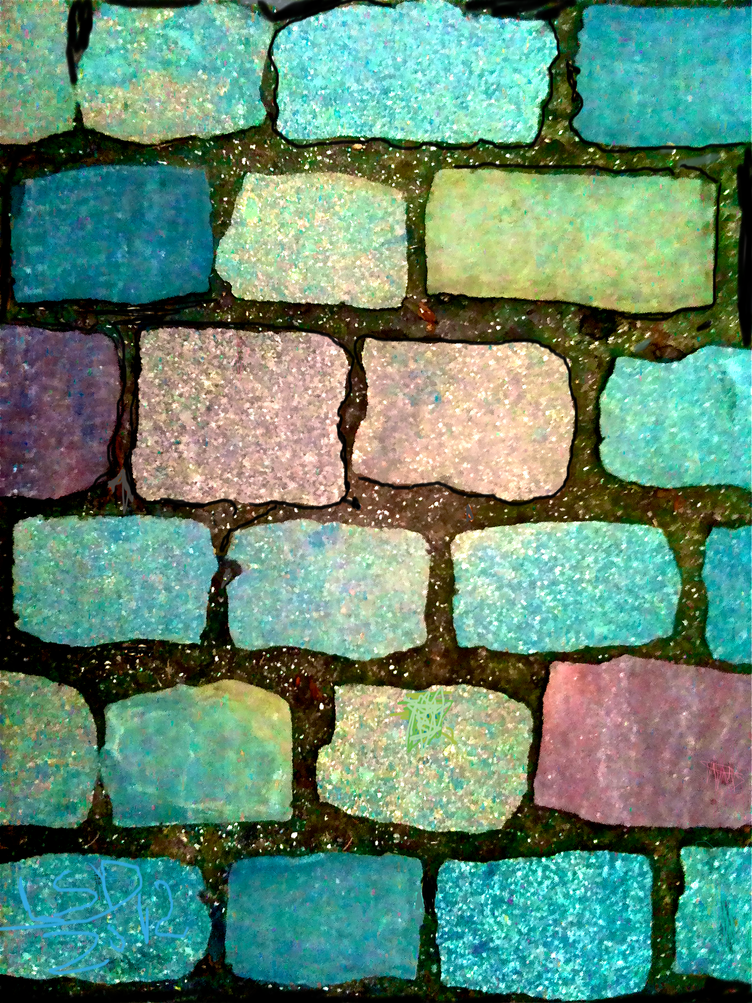 Pavés verts Paris