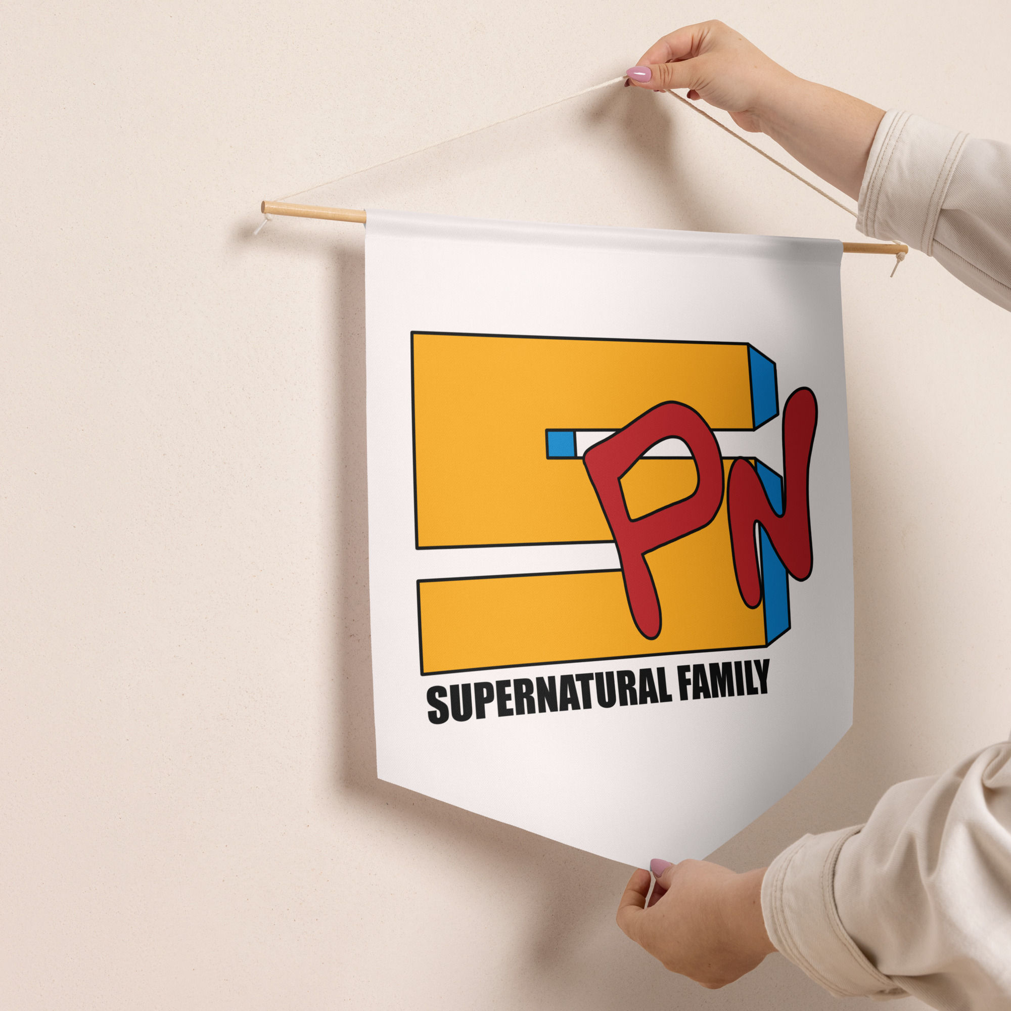 SPN Family Pennant banner
