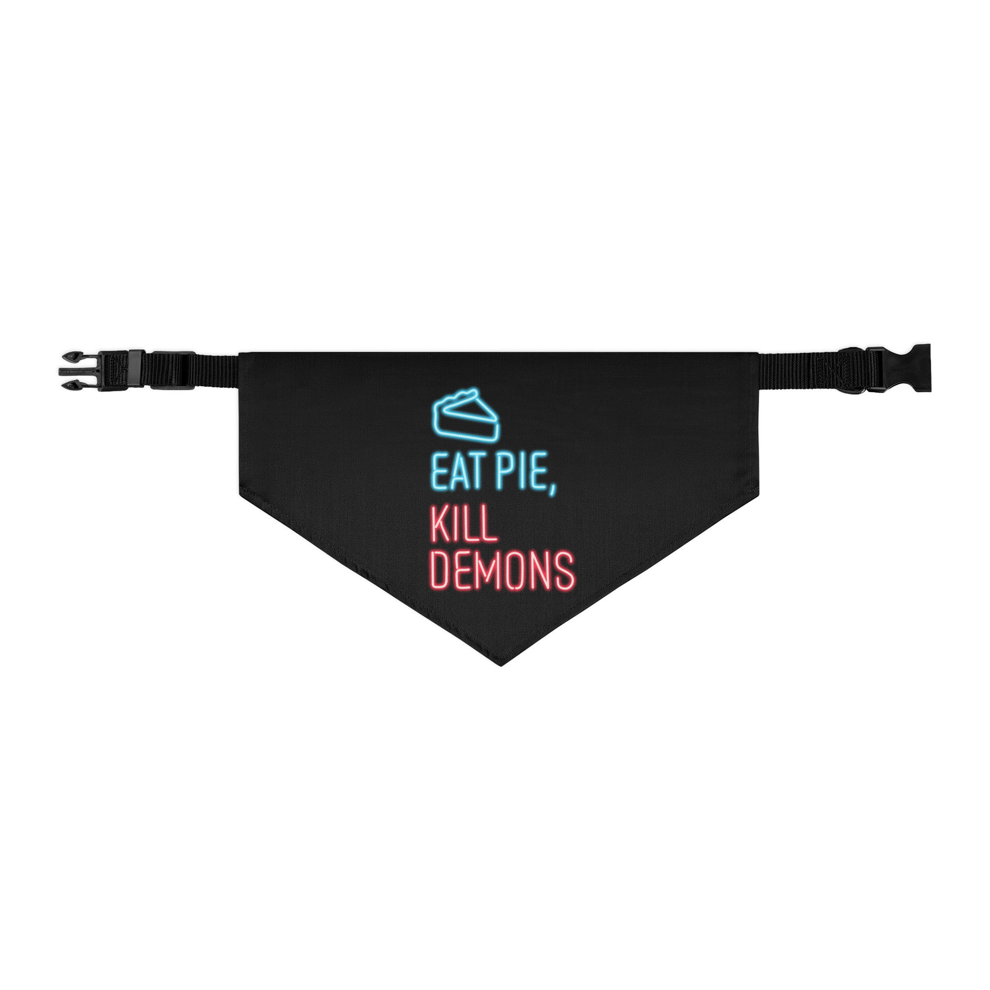Eat Pie, Kill Demons - Pet bandana collar