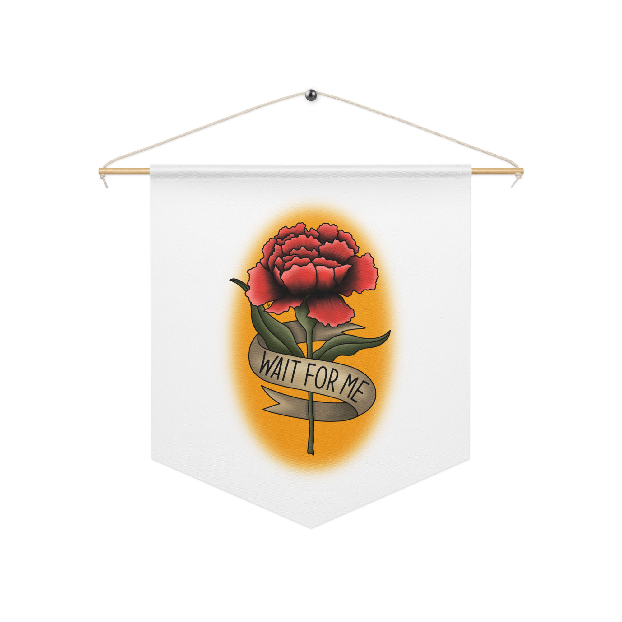 Wait For Me Musical Pennant banner