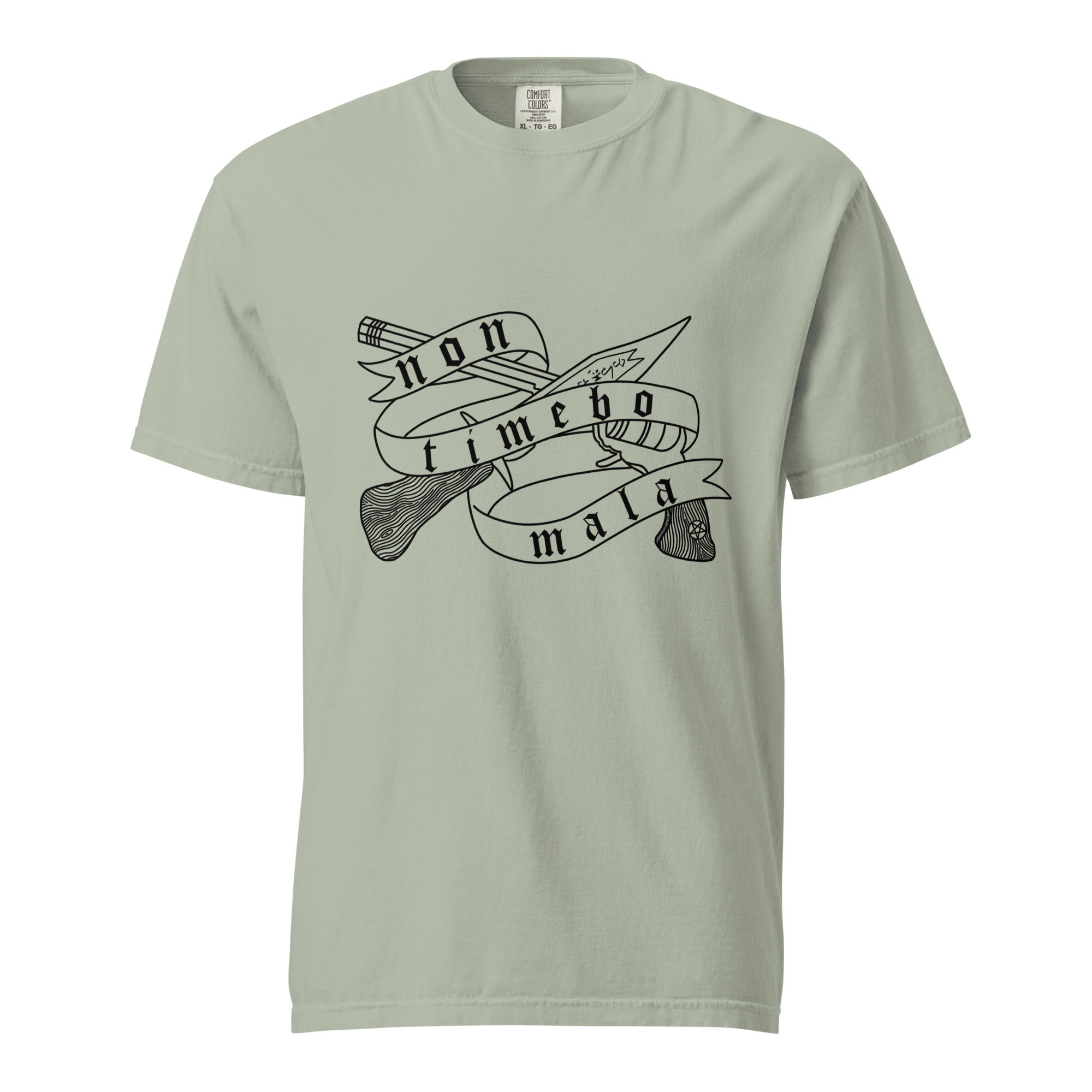 Non Timebo Mala - Unisex garment-dyed heavyweight t-shirt