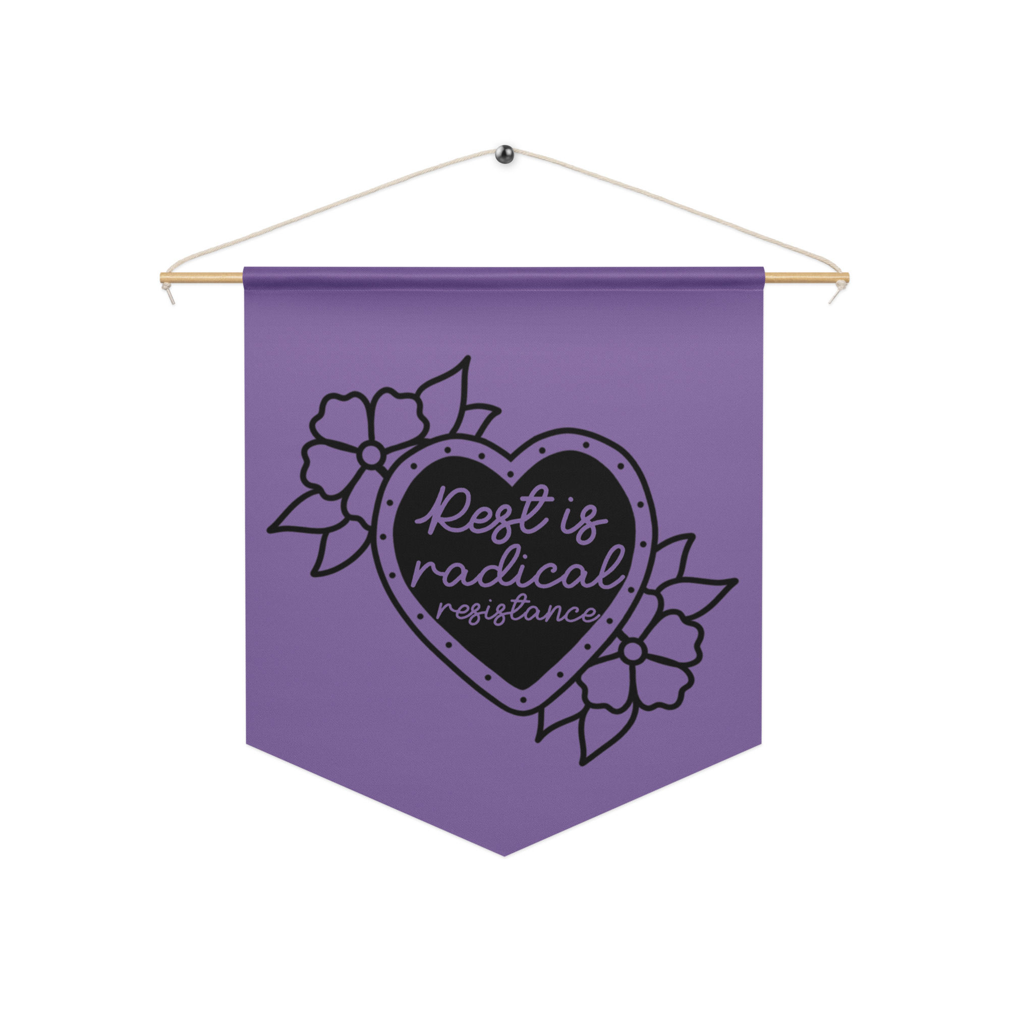 Rest Is Radical Resistance Pennant banner