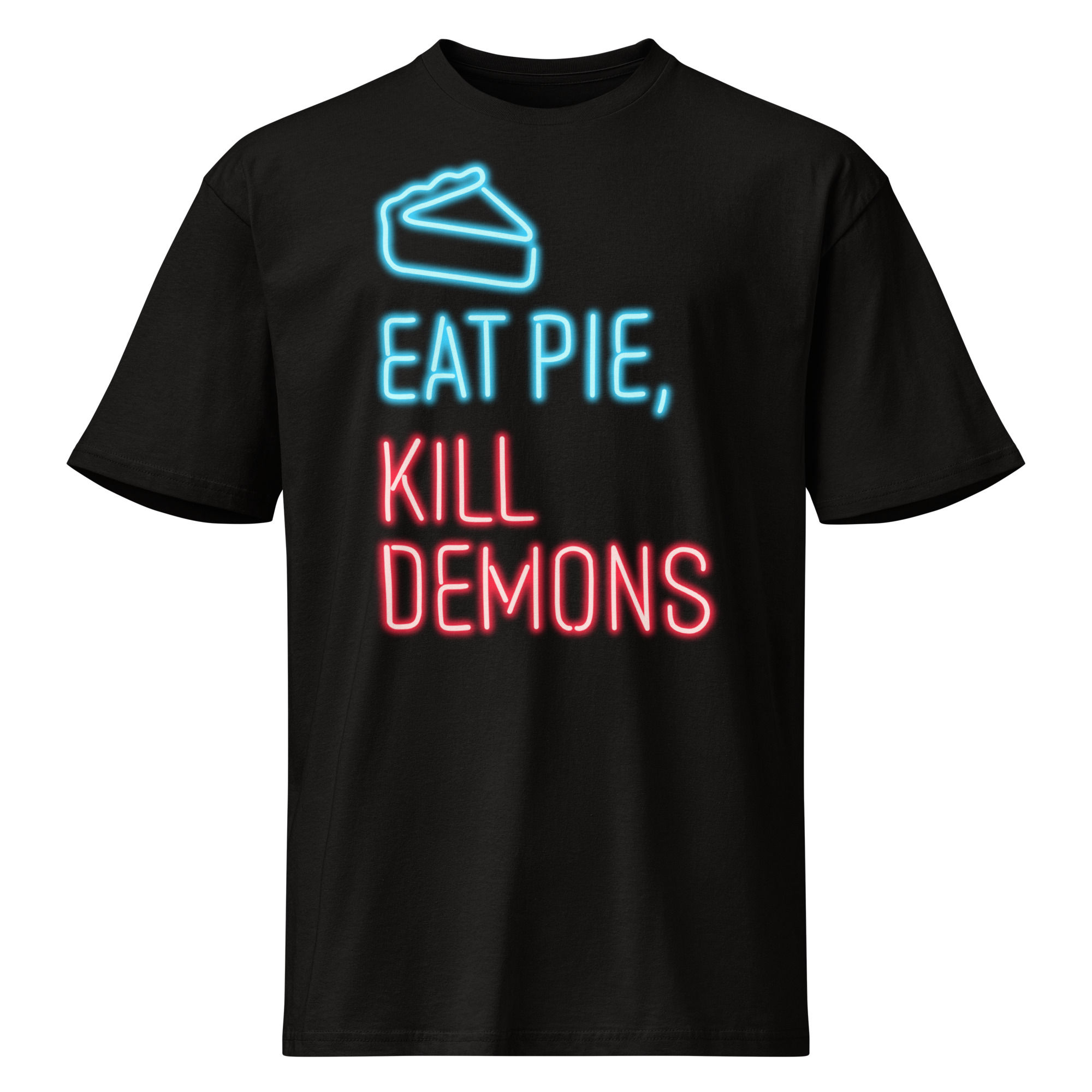 Eat Pie, Kill Demons - Cotton Heritage MC1082 I Men's Premium Short Sleeve Tee