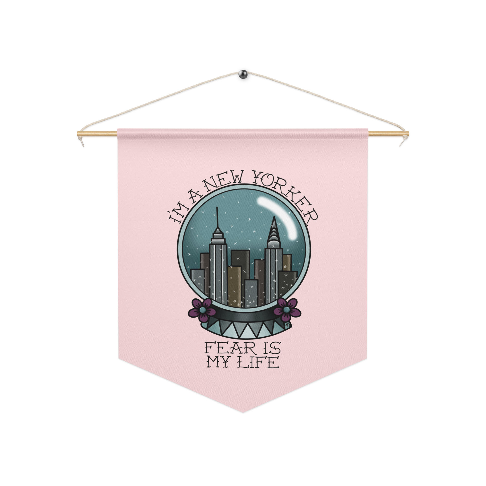 Fear Is My Life Musical Pennant banner