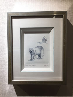 Ciel Blanc フランス額装付