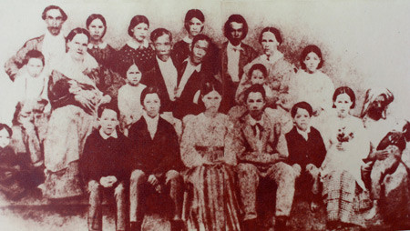 Chang and Eng Bunker Family Photo