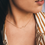 Thumbnail: Asri Gold Hammered Wave Necklace