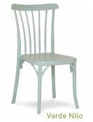 Miniatura: Silla verde claro con texto 'Verde Nilo', fondo blanco.