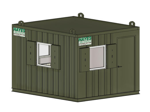 12ft x 10ft Antivandal Security Cabin