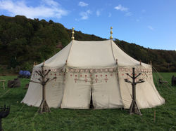AGED/DECORATED TENT