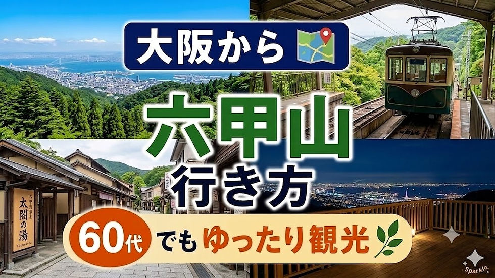 大阪近郊の避暑地 大阪から六甲山への行き方 60代でもゆったり観光