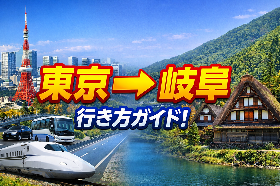 東京→岐阜 行き方、60代ゆったり観光