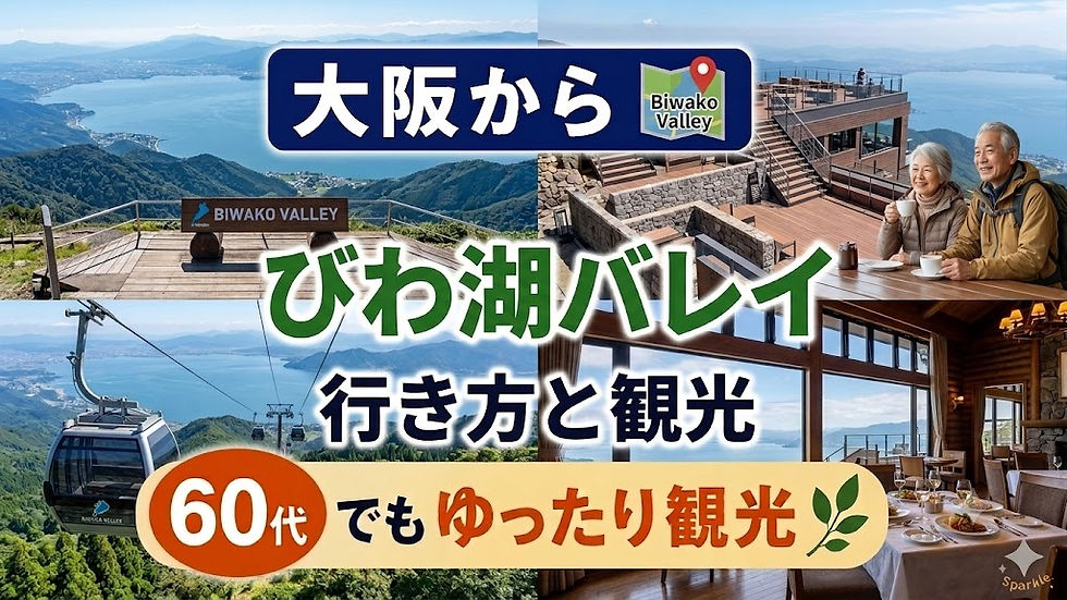 大阪近郊の避暑地 大阪からびわ湖バレイへの行き方 60代でもゆったり観光