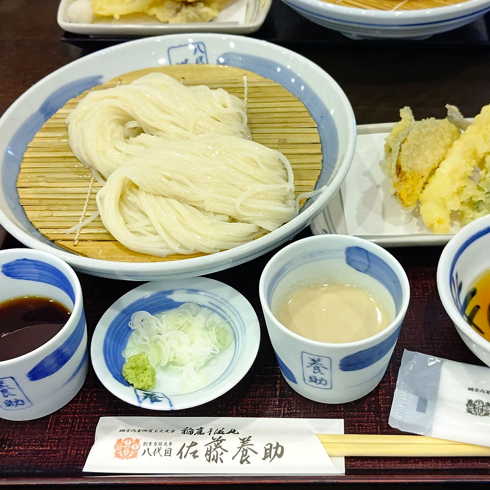 稲庭うどん:本場で食べると美味しさが増すな~!