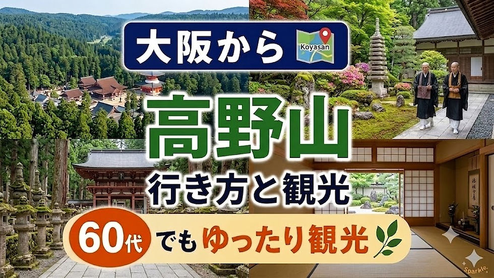大阪近郊の避暑地 大阪から高野山への行き方 60代でもゆったり観光