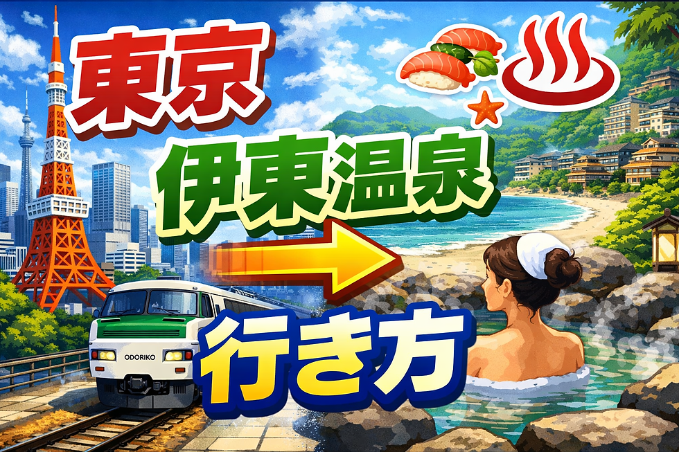 東京→伊東 行き方、60代ゆったり観光