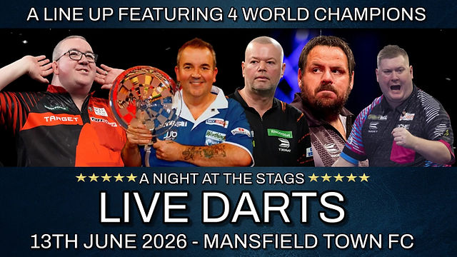 A NIGHT OF LIVE DARTS - MANSFIELD - 13TH JUNE 2026 | Superstar
