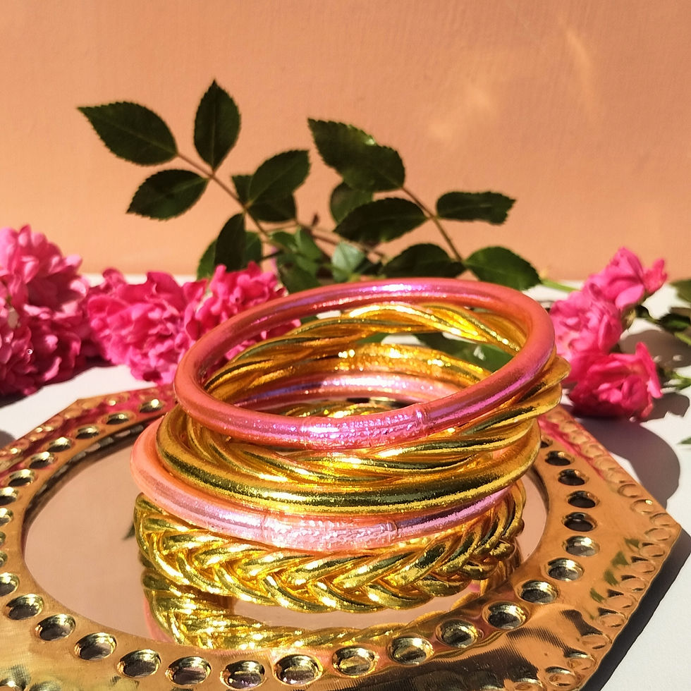 Miniatura: Bracciale  del Tempio. Classico Rosa con Mantra