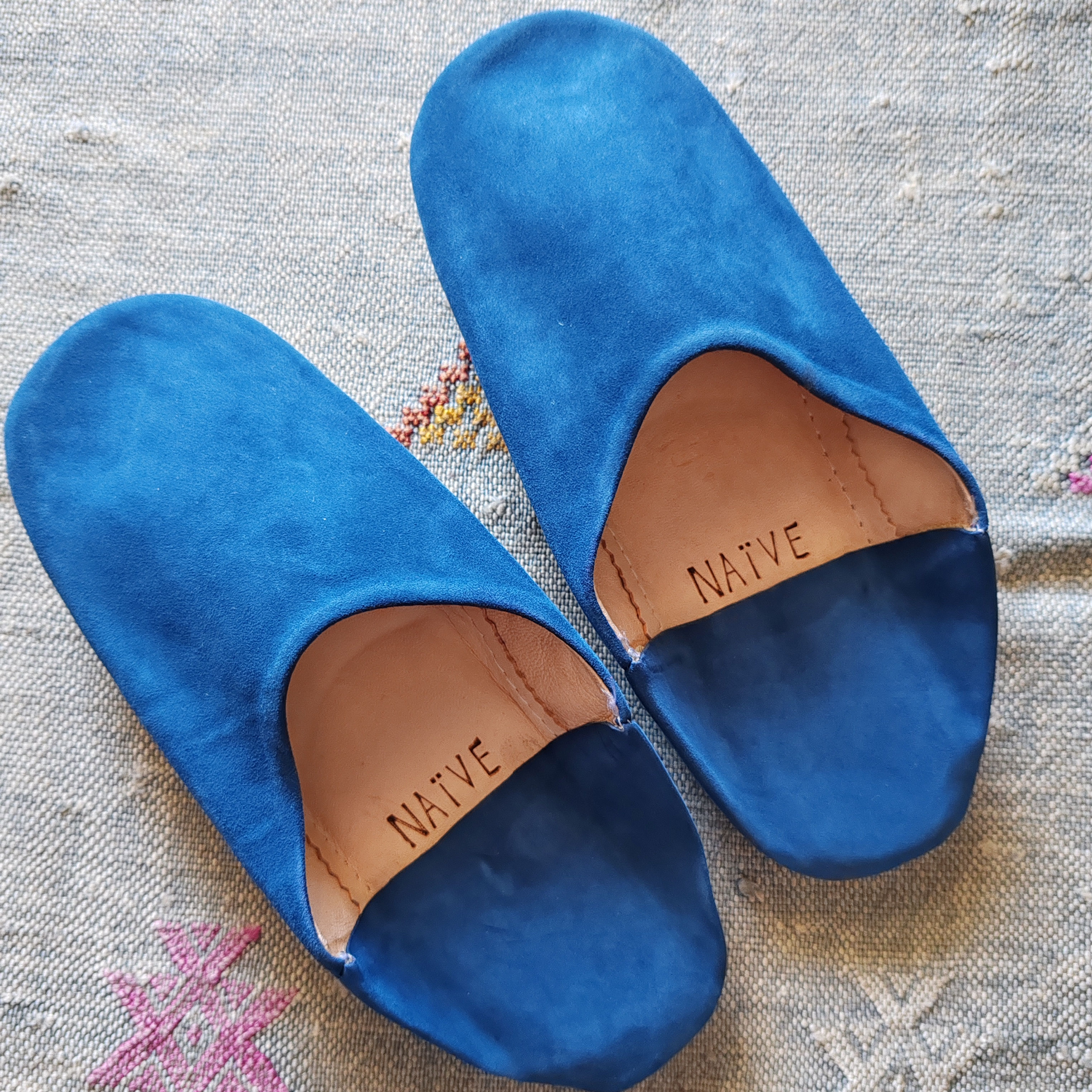 LE BABOUCHES UOMO. Blu Avio