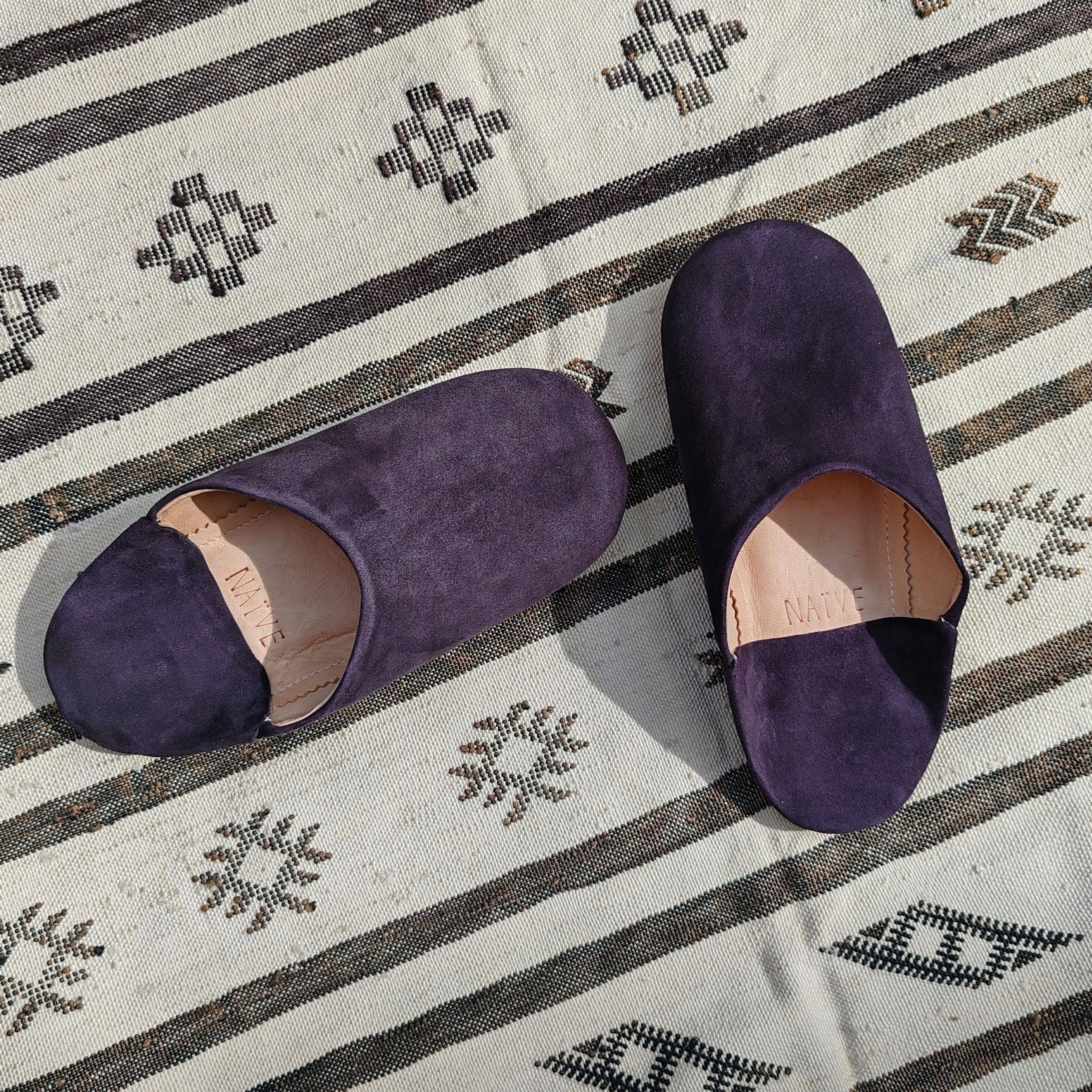 LE BABOUCHES UOMO.Aubergine