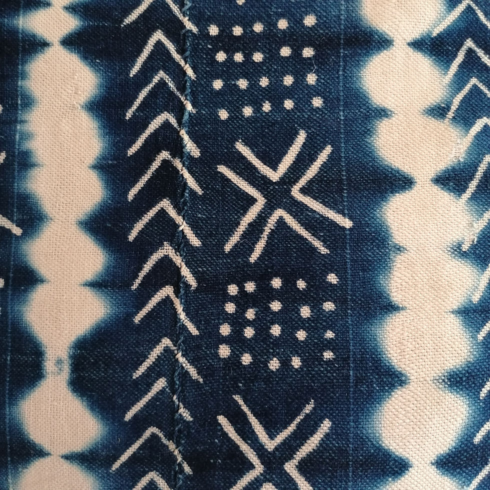 Thumbnail: INDIGO WAVES CUSHION