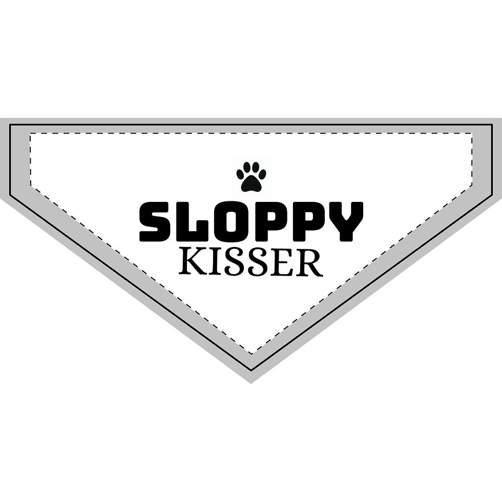 Thumbnail: SLOPPY KISSER Clip-On Pet Bandana | Fun Accessory for Dog Lovers