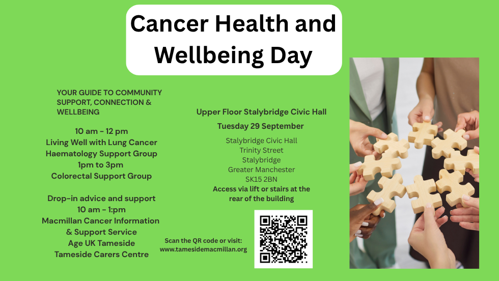 Tameside & Glossop Cancer Health and Wellbeing Day