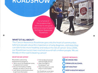Cancer Research UK - Cancer Awareness Roadshow Ashton Market