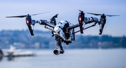 DJI Inspire 1 snow camo vinyl wrap