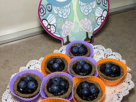 Cestini di frolla al grano saraceno con farcitura ai mirtilli