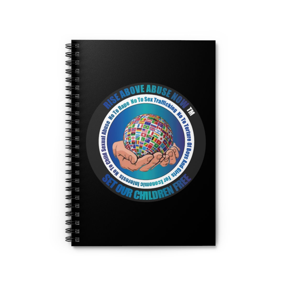 Rise Above Abuse Now Spiral Notebook - Ruled Line