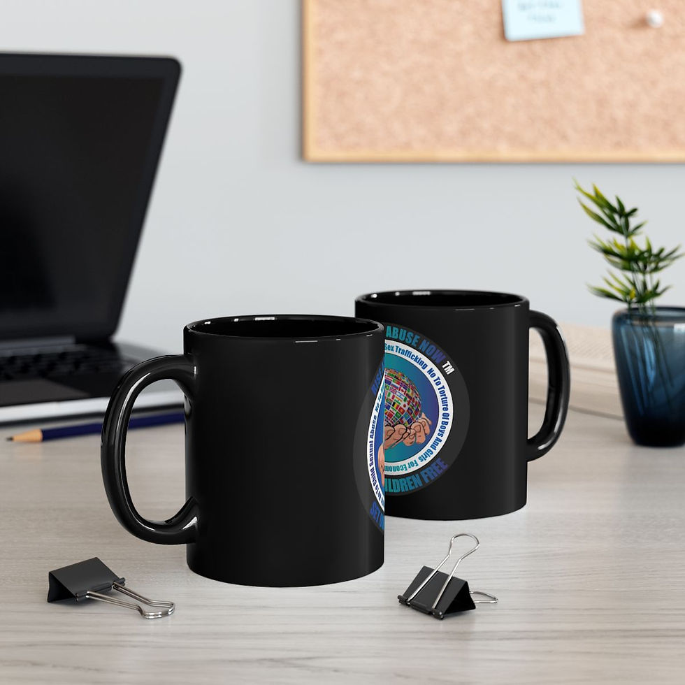 Thumbnail: Rise Above Abuse Now Black Mug (11oz, 15oz)