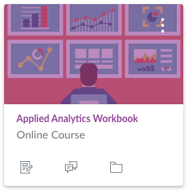 Thumbnail: Applied Analytics  Online Course and eBook