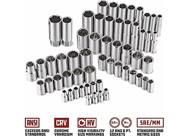 Thumbnail: POWERBUILT 152PC MASTER MECHANICS SERVICE SET