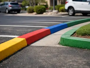 Parking Lot Curb Marking Colors Explained