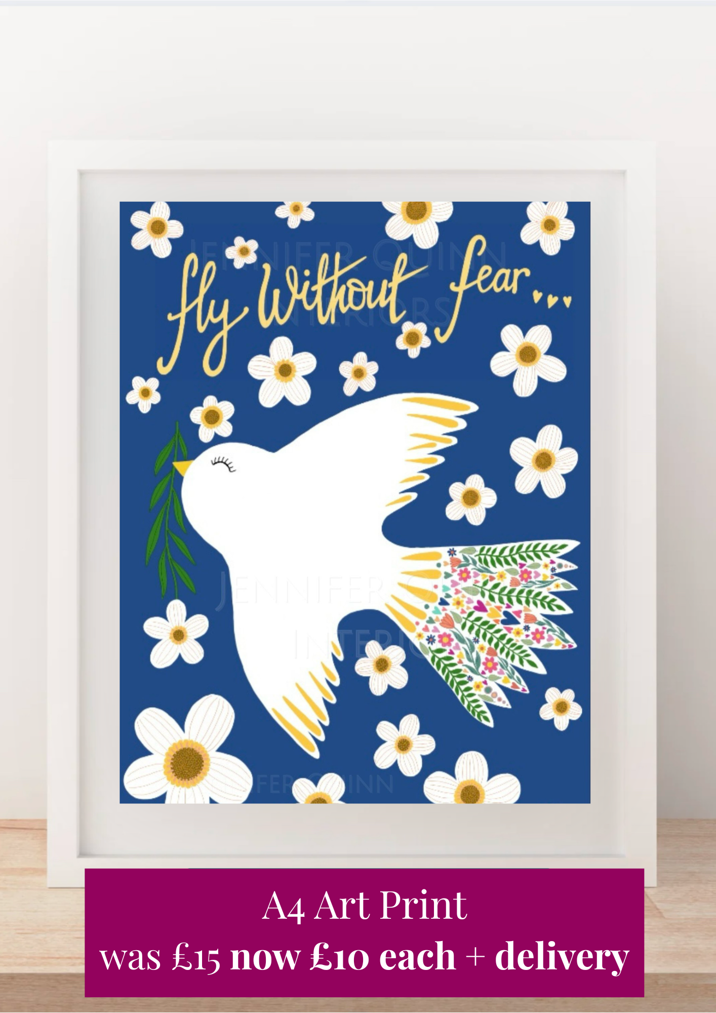 "Fly Without Fear" A4 Art Print