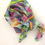 Thumbnail: 100% Silk Satin Scarf  Jungle Collage